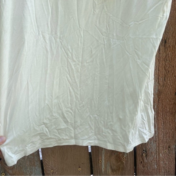 ERIN FETHERSTON Women’s Cream Circle Applique Ruffle Sleeve Dressy Shirt Small - Picture 6 of 10